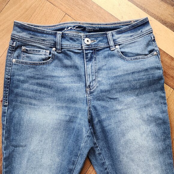 INC International Concepts Skinny Leg Regular Fit Shimmer Jeans Size 6 - Picture 4 of 16